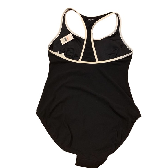 NWT Calvin Klein‎ Black One Piece Swim Suit 10 - Picture 5 of 11